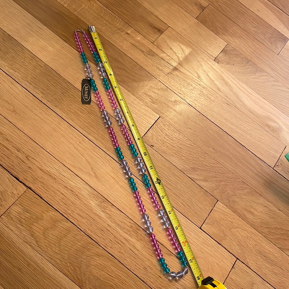 NWT Vintage Monet Beaded Necklace